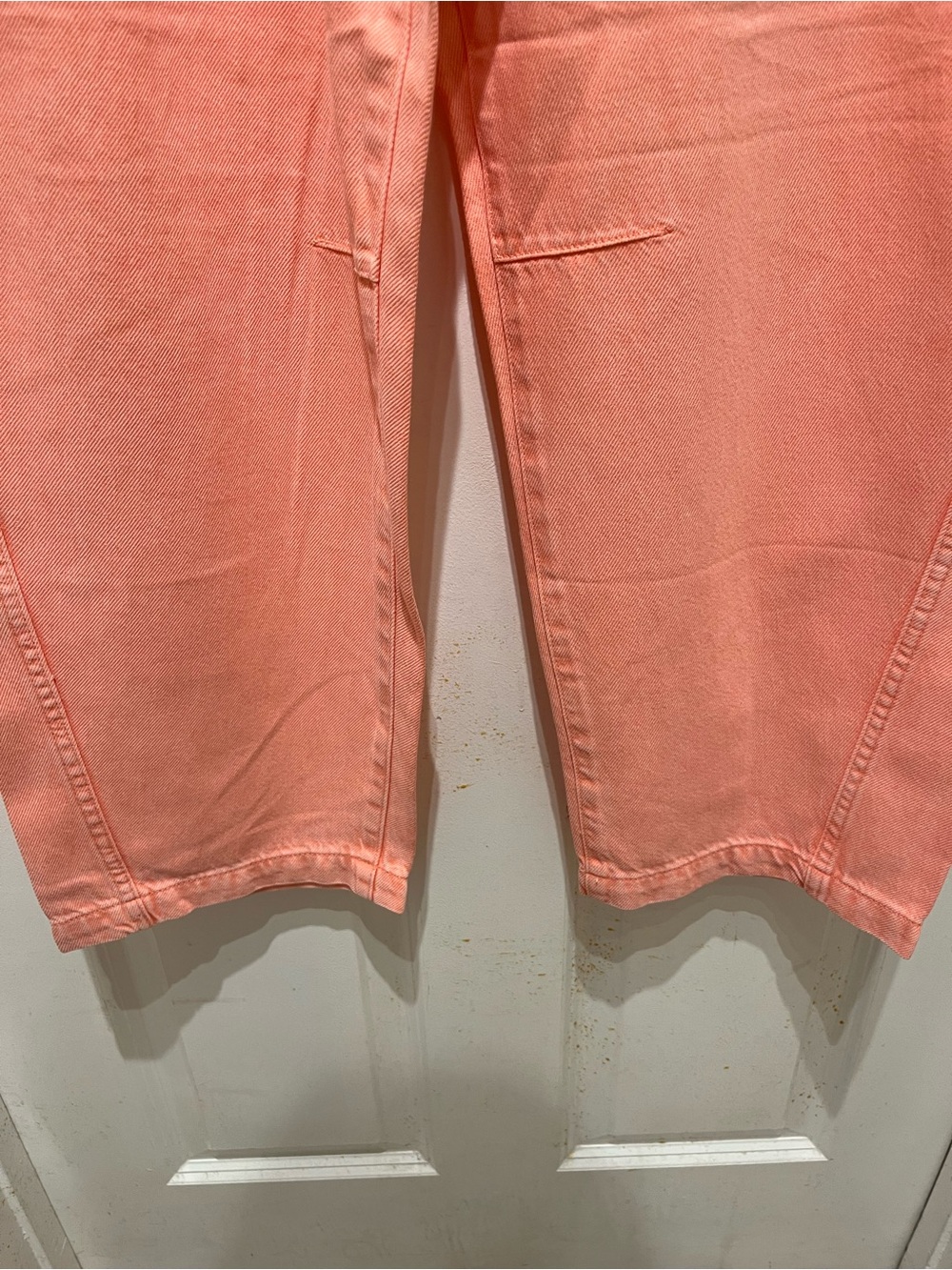 NWOT GAP Mid-Rise SuperSoft Pull-On Barrel Jeans in Tea Rose Pink Size Small - Picture 7 of 15